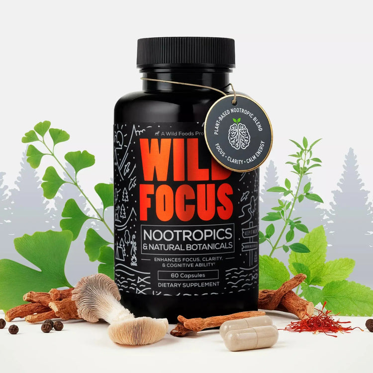 Focus Nootropic Blend, 30 servings – Cognitive Support for Memory & Focus Wild Foods