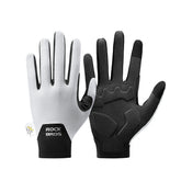 Full Finger Bike Gloves Breathable Touch screen with PORON® XRD Cushioning ROCKBROS-US