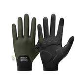 Full Finger Bike Gloves Breathable Touch screen with PORON® XRD Cushioning ROCKBROS-US