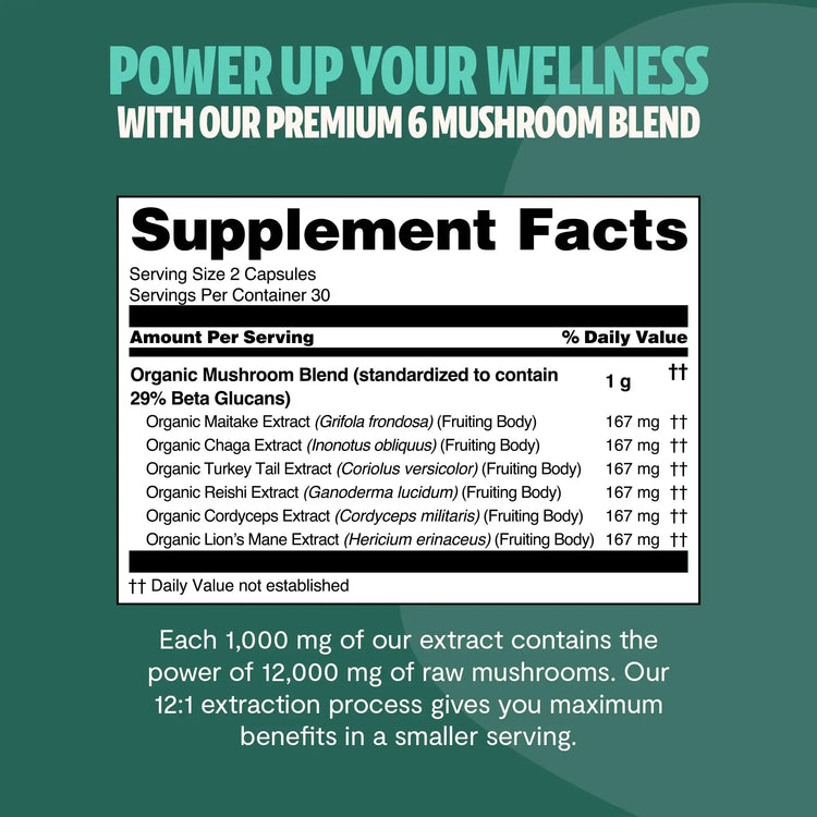 Ultimate Mushroom Complex Capsules FreshCap Mushrooms