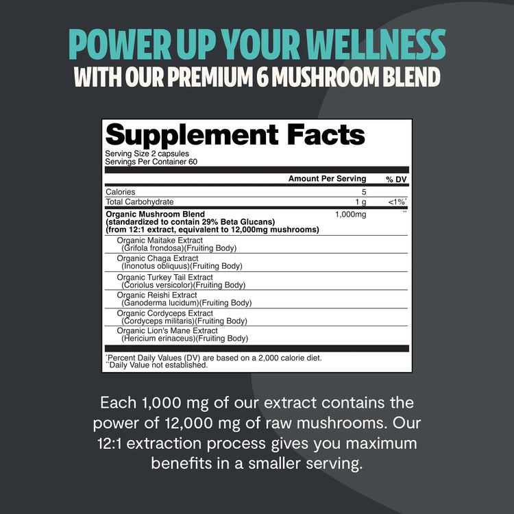 Ultimate Mushroom Complex Capsules FreshCap Mushrooms