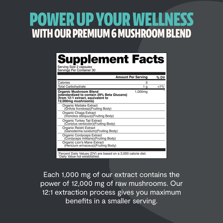 Ultimate Mushroom Complex Capsules FreshCap Mushrooms