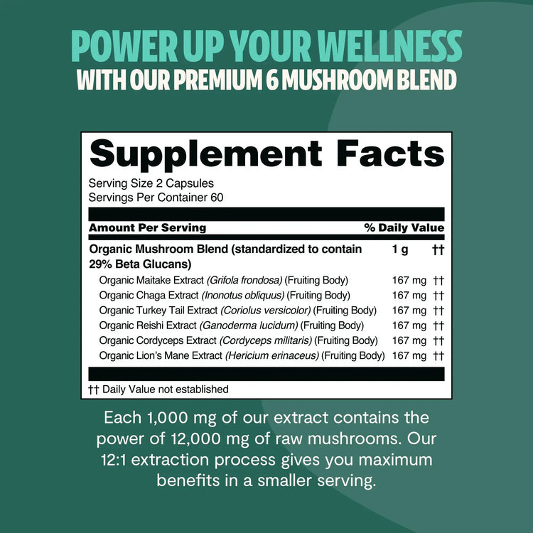 Ultimate Mushroom Complex Capsules FreshCap Mushrooms