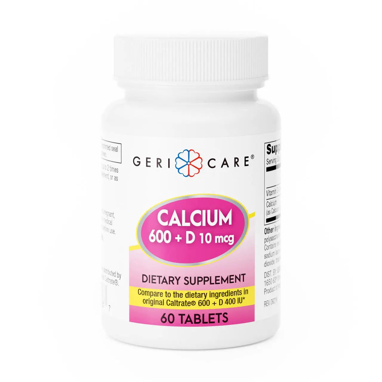 Geri-Care Joint Health Supplement, Calcium (600 mg) / Vitamin D (400 IU) LL Medico