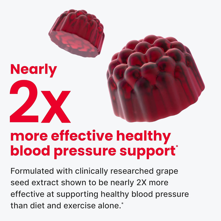 HumanN SuperBeets Heart Gummies 3-Pack – Sugar-Free Beetroot &amp; Grape Seed Extract for Heart Health, Energy &amp; Circulation – Pomegranate Berry Flavor, 60 Gummies Each Ballimart