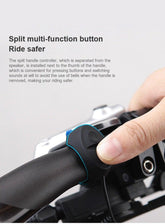 High Bicycle Electric Bell Invisible Waterproof Bike Horn For Scooter USB Charging Riding Equipment Accessory Electric Bike Horn  Cycling Bicycle Scooter Horn With Rechargeable Battery Stevvex