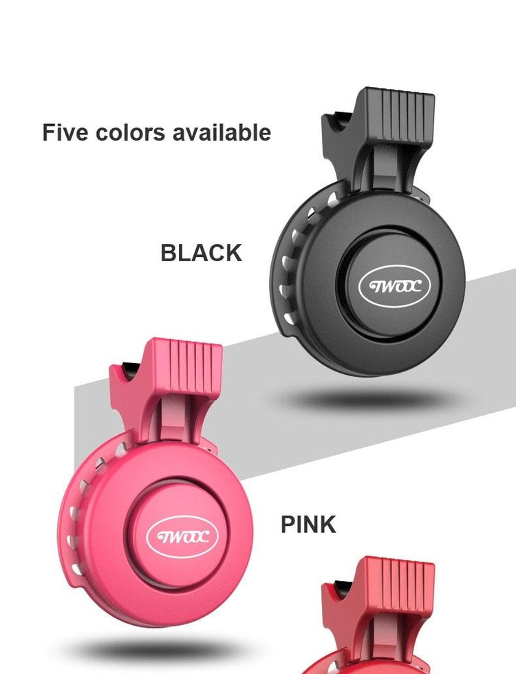 High Bicycle Electric Bell Invisible Waterproof Bike Horn For Scooter USB Charging Riding Equipment Accessory Electric Bike Horn  Cycling Bicycle Scooter Horn With Rechargeable Battery Stevvex