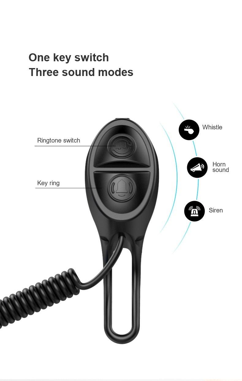 High Bicycle Electric Bell Invisible Waterproof Bike Horn For Scooter USB Charging Riding Equipment Accessory Electric Bike Horn  Cycling Bicycle Scooter Horn With Rechargeable Battery Stevvex
