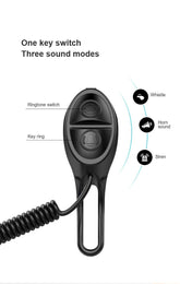 High Bicycle Electric Bell Invisible Waterproof Bike Horn For Scooter USB Charging Riding Equipment Accessory Electric Bike Horn  Cycling Bicycle Scooter Horn With Rechargeable Battery Stevvex