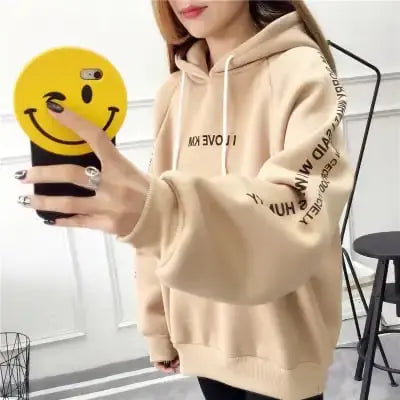 Velvet Padded Long-Sleeved Plus Jacket Pi-Mart