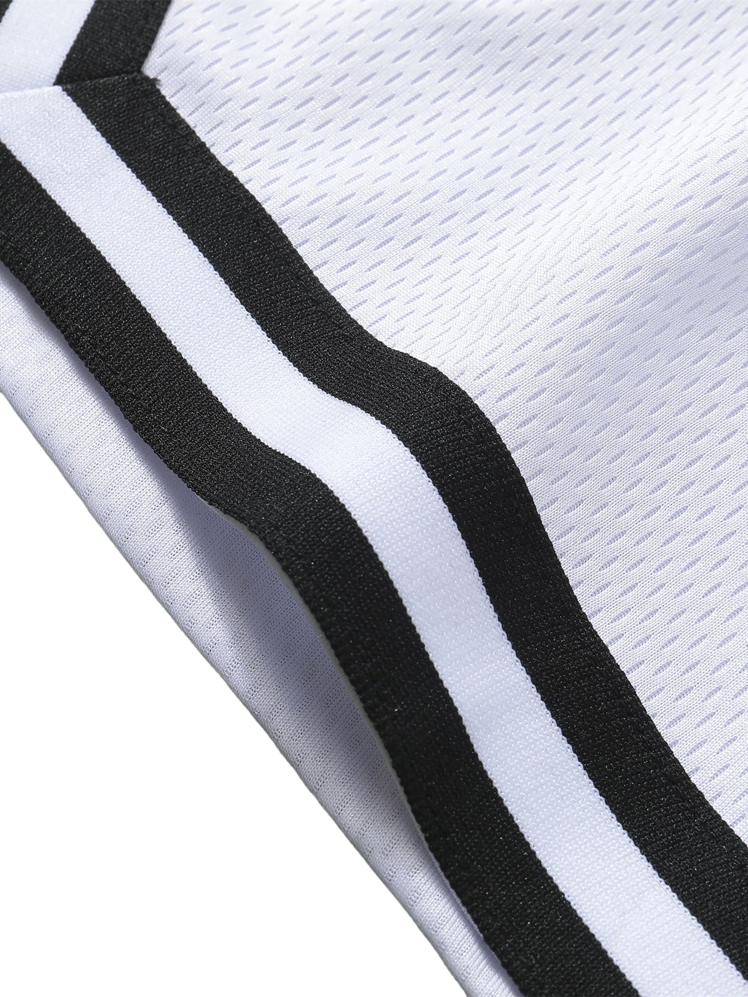 Loki & Ivy Classic Stripe Trim Basketball Shorts THRIXINE