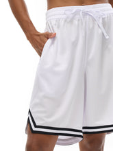 Loki & Ivy Classic Stripe Trim Basketball Shorts THRIXINE
