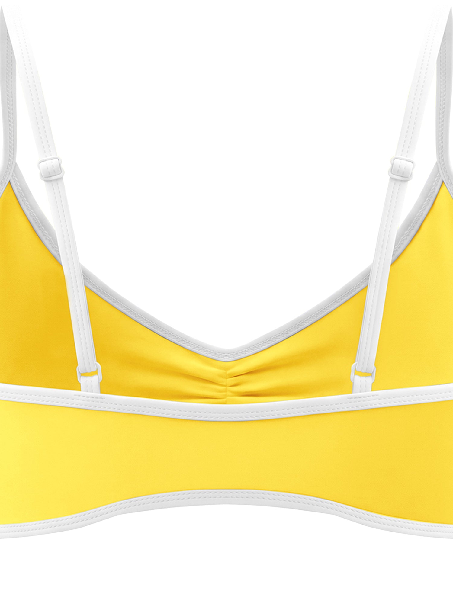 Loki & Ivy Color Block Ruched V-Neck Sports Bra THRIXINE