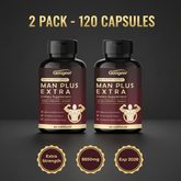 Man Plus Extra Strength 8050mg 2 Pack | 120 Capsules | Reproductive Health Performance and Blood Flow | Exp 2028 Roksy