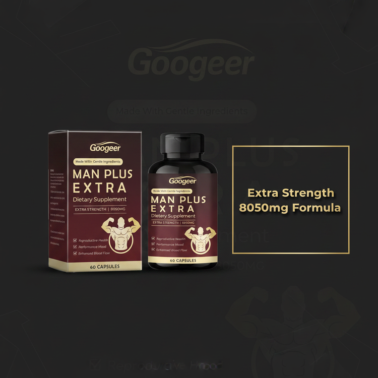 Man Plus Extra Strength 8050mg 2 Pack | 120 Capsules | Reproductive Health Performance and Blood Flow | Exp 2028 Roksy