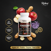 Apple Cider Vinegar Capsules for Weight Loss | ACV Pills with Probiotics & Enzymes | 60ct Roksy