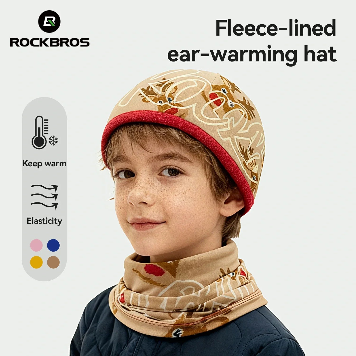 Kids Cycling Neck Gaiter Warm Double-Sided ROCKBROS-US