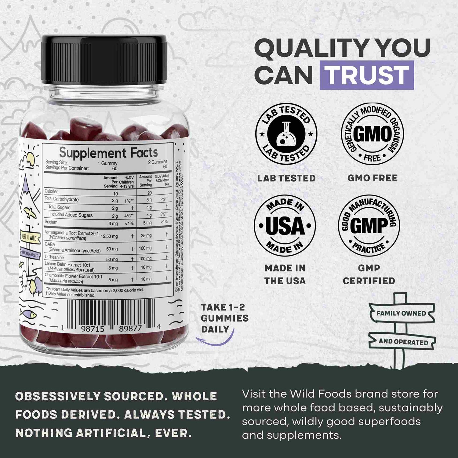 Wild Kids Calm Gummies – Relaxation & Sleep Support Wild Foods