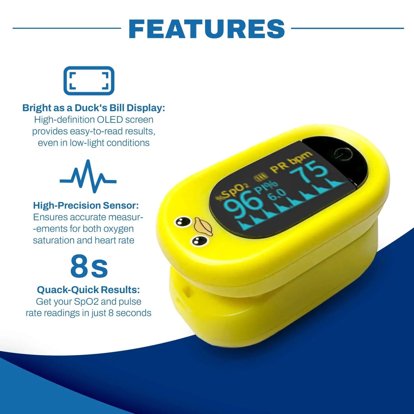 Med-Pat “Ducky” Kid-Friendly Pulse Oximeter