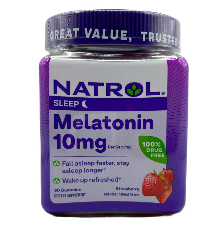 Natrol Melatonin Gummies – Strawberry Flavor, 10 mg per serving (90 Gummies) Loopwell Market