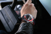 2021 Fashion Black Red Sport Mens Watches Luxury Luminous Hands Watch Elegant Leather Strap Design Stevvex