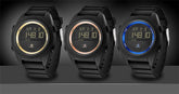 Digital Sport Men Watch Waterproof LED Wrist Watch Modern Round Black Design For Mens Stevvex