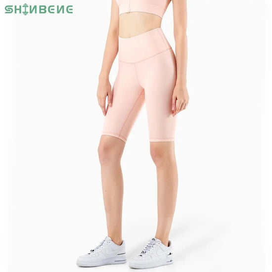 Second Skin Feel Workout Fitness Gym Biker Shorts Women High Waist THRIXINE