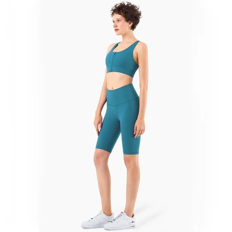 Second Skin Feel Workout Fitness Gym Biker Shorts Women High Waist THRIXINE