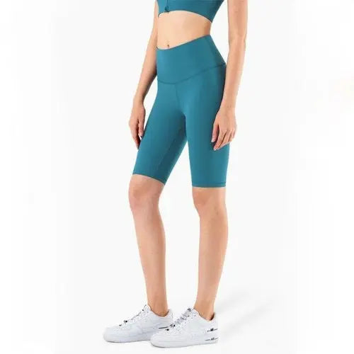 Second Skin Feel Workout Fitness Gym Biker Shorts Women High Waist THRIXINE
