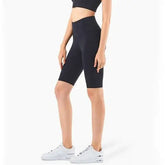 Second Skin Feel Workout Fitness Gym Biker Shorts Women High Waist THRIXINE