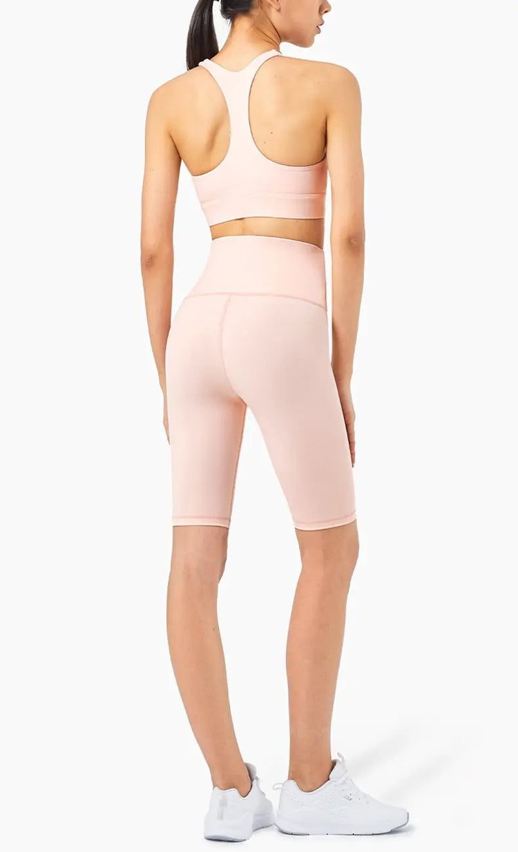 Second Skin Feel Workout Fitness Gym Biker Shorts Women High Waist THRIXINE