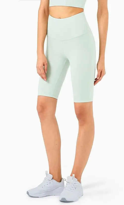 Second Skin Feel Workout Fitness Gym Biker Shorts Women High Waist THRIXINE