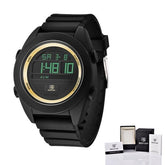 Digital Sport Men Watch Waterproof LED Wrist Watch Modern Round Black Design For Mens Stevvex