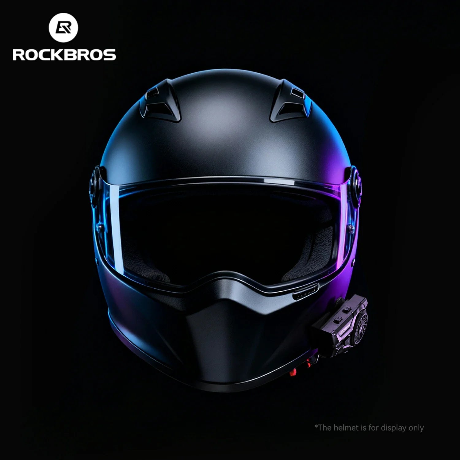R1 Motorcycle Bluetooth Communication System Headset Helmet Speakers ROCKBROS-US