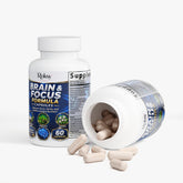 Brain Health Supplement for Focus & Clarity 60 ct – Nootropic Brain Support for Memory & Energy Roksy