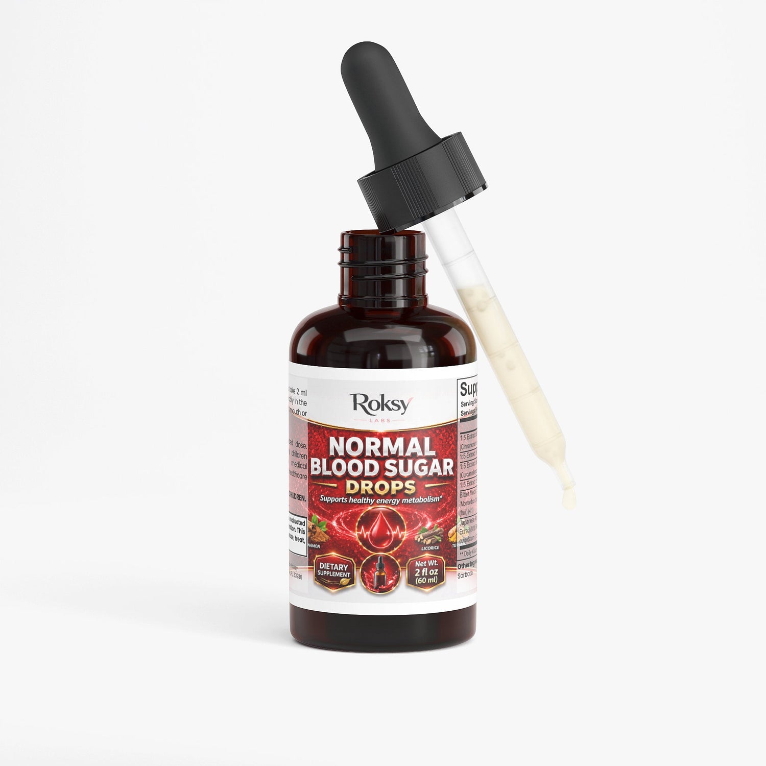 Normal Blood Sugar Drops for Glucose Control 60ml | blood glucose sugar level Roksy