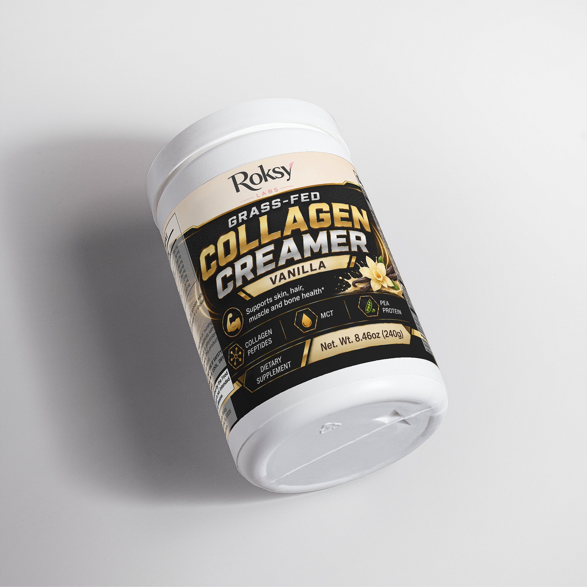 Grass Fed Collagen Peptides Creamer Vanilla Roksy