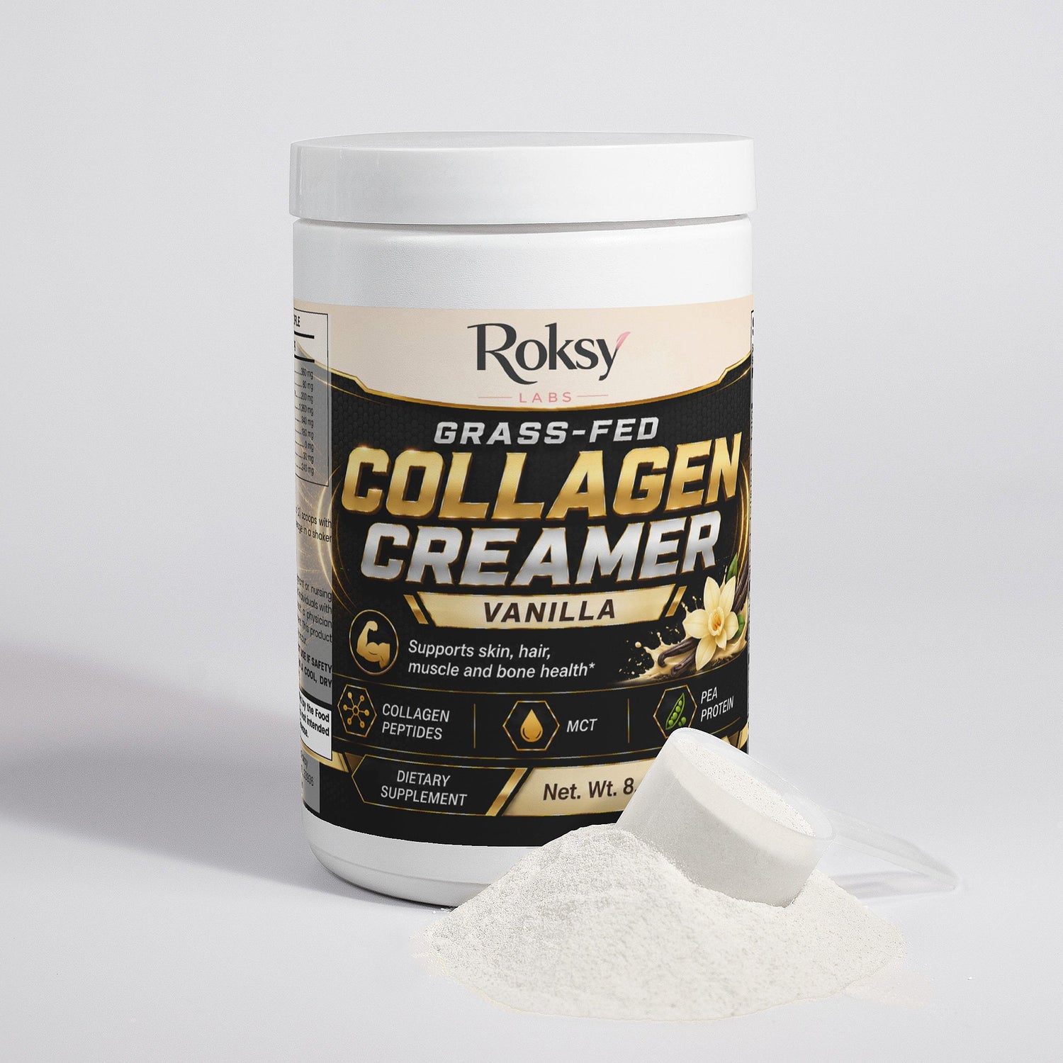 Grass Fed Collagen Peptides Creamer Vanilla Roksy