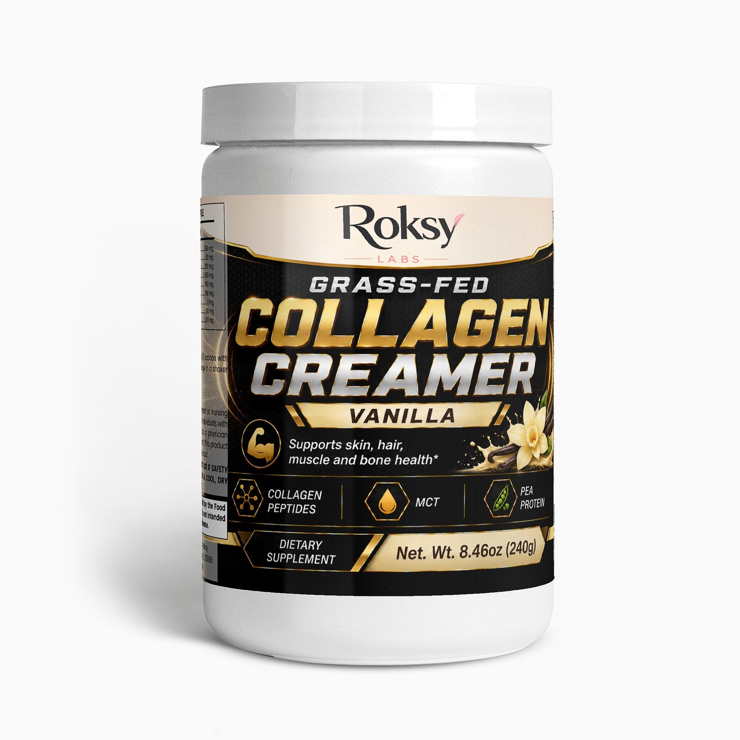 Grass Fed Collagen Peptides Creamer Vanilla Roksy