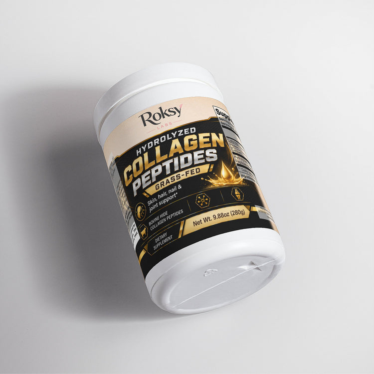 Grass Fed Hydrolyzed Collagen Peptides for Skin & Hair Health Roksy