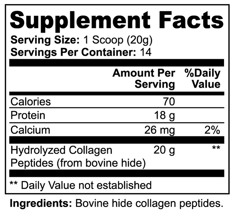 Grass Fed Hydrolyzed Collagen Peptides for Skin & Hair Health Roksy