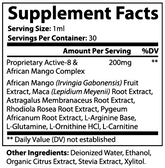 Diet Supplement - Ultra Diet Drops for Weight Management 1 oz (30ml) African Mango, Maca Root, and Rhodiola Rosea Roksy