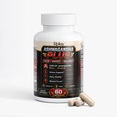 Ashwagandha Plus Dietary Supplement for Energy with KSM-66®, Maca & Ginseng – Stress, & Stamina Support | 60 Caps Roksy