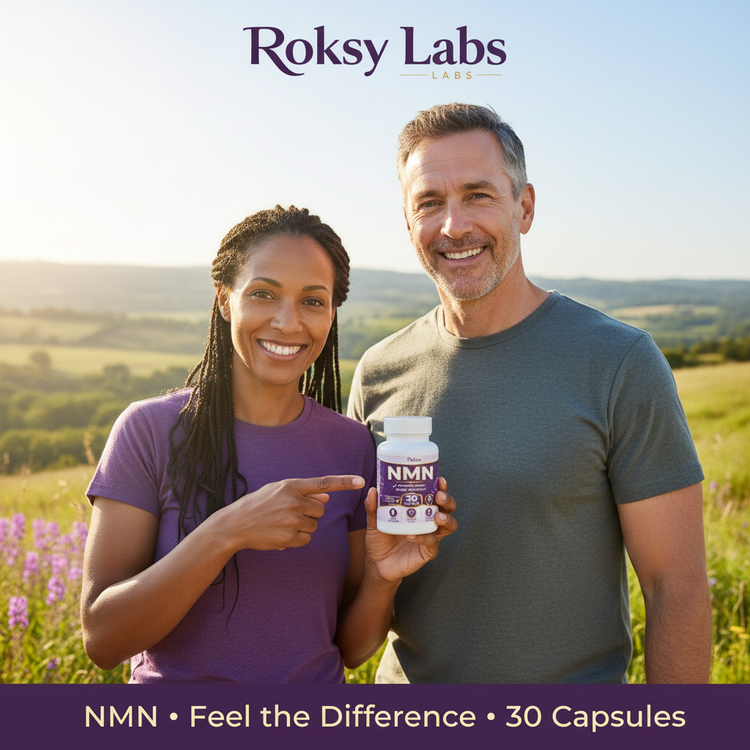 NMN Supplement for Energy Production & Cellular Health 500mg – Boost NAD+ (Longevity & Healthy Aging) 30 Caps Roksy