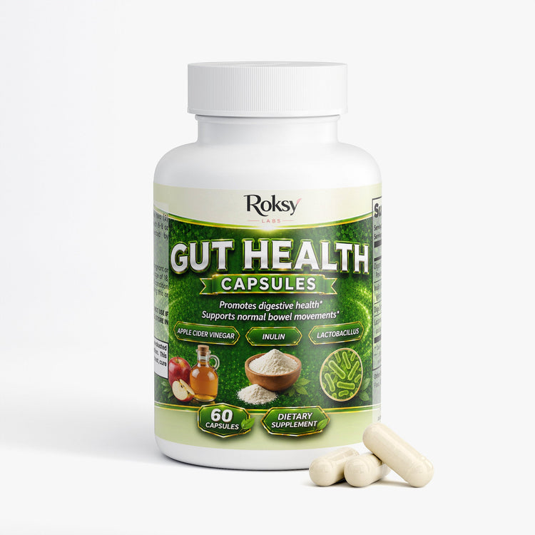 ROKSY Gut Health Probiotics for Gut Health Capsules, 60 ct Roksy