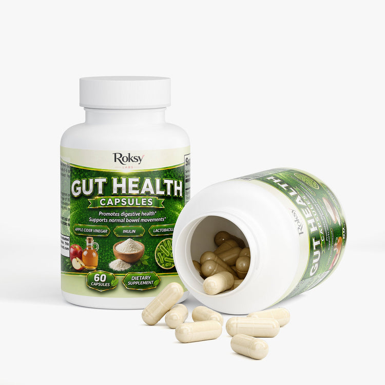 ROKSY Gut Health Probiotics for Gut Health Capsules, 60 ct Roksy