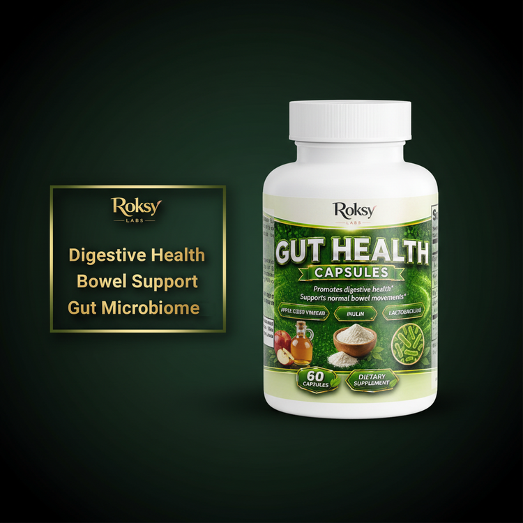 ROKSY Gut Health Probiotics for Gut Health Capsules, 60 ct Roksy