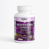 Resveratrol Capsules for Weight Management | Weight Loss and Heart Health 60ct Roksy