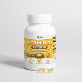 Supplement Vitamin D3 2000 IU for Bone Health 2,000 IU 100 softgels Roksy