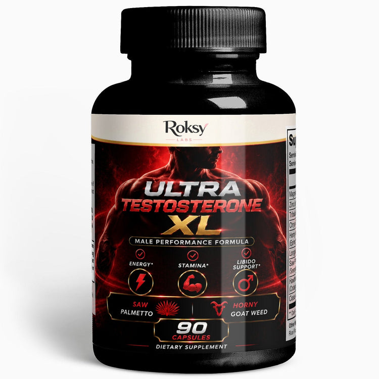 Ultra Testosterone XL | Natural Testosterone Booster 90 Capsules Roksy